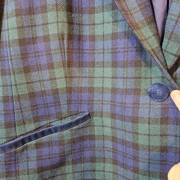 Women's 24 plus size Pendelton plaid wool skirt suit (uc) - Picture 7 of 12